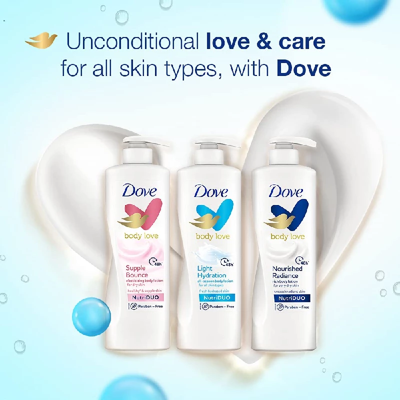 Dove Body Love Light Hydration Body Lotion For All Skin Types, 400 ml-7.webp